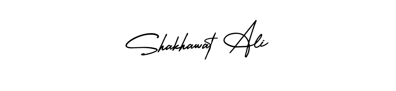 The best way (AmerikaSignatureDemo-Regular) to make a short signature is to pick only two or three words in your name. The name Shakhawat Ali include a total of six letters. For converting this name. Shakhawat Ali signature style 3 images and pictures png