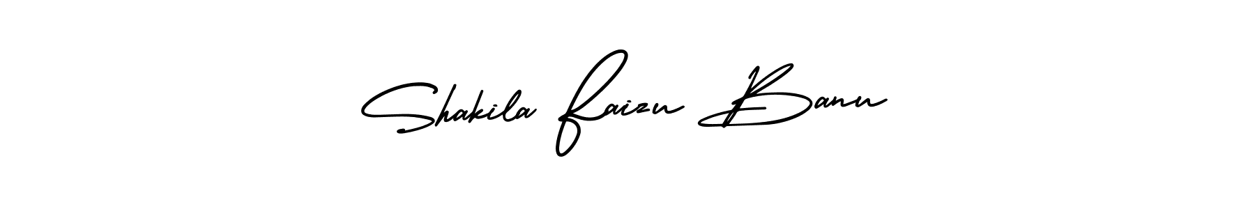 Also we have Shakila Faizu Banu name is the best signature style. Create professional handwritten signature collection using AmerikaSignatureDemo-Regular autograph style. Shakila Faizu Banu signature style 3 images and pictures png