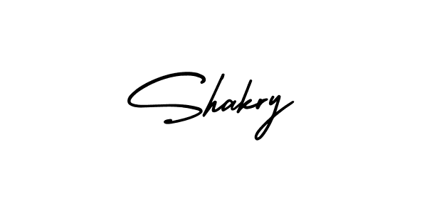 Create a beautiful signature design for name Shakry. With this signature (AmerikaSignatureDemo-Regular) fonts, you can make a handwritten signature for free. Shakry signature style 3 images and pictures png