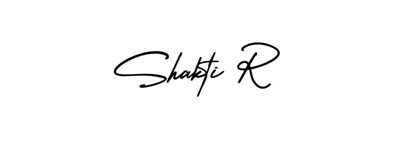 Create a beautiful signature design for name Shakti R. With this signature (AmerikaSignatureDemo-Regular) fonts, you can make a handwritten signature for free. Shakti R signature style 3 images and pictures png