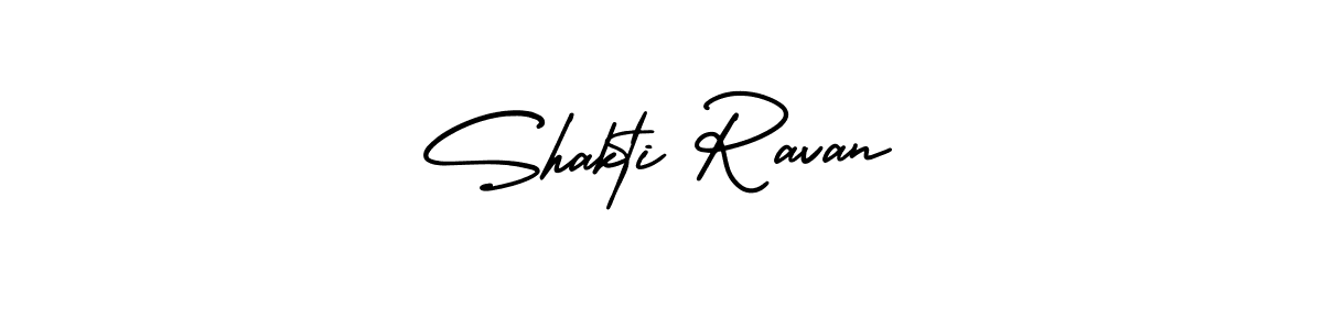 How to make Shakti Ravan name signature. Use AmerikaSignatureDemo-Regular style for creating short signs online. This is the latest handwritten sign. Shakti Ravan signature style 3 images and pictures png