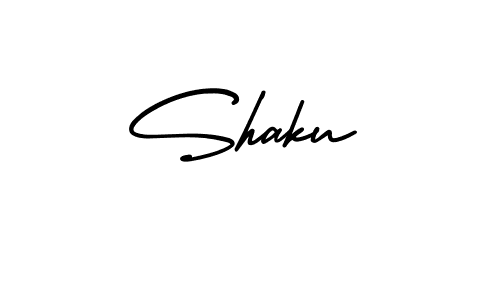 Create a beautiful signature design for name Shaku. With this signature (AmerikaSignatureDemo-Regular) fonts, you can make a handwritten signature for free. Shaku signature style 3 images and pictures png