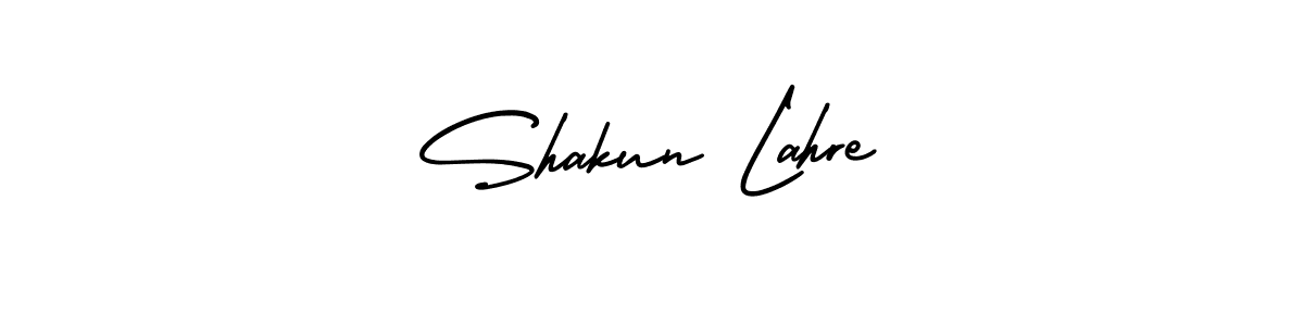 Design your own signature with our free online signature maker. With this signature software, you can create a handwritten (AmerikaSignatureDemo-Regular) signature for name Shakun Lahre. Shakun Lahre signature style 3 images and pictures png