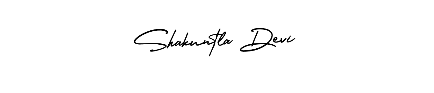 Shakuntla Devi stylish signature style. Best Handwritten Sign (AmerikaSignatureDemo-Regular) for my name. Handwritten Signature Collection Ideas for my name Shakuntla Devi. Shakuntla Devi signature style 3 images and pictures png