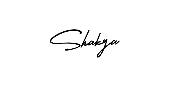 The best way (AmerikaSignatureDemo-Regular) to make a short signature is to pick only two or three words in your name. The name Shakya include a total of six letters. For converting this name. Shakya signature style 3 images and pictures png