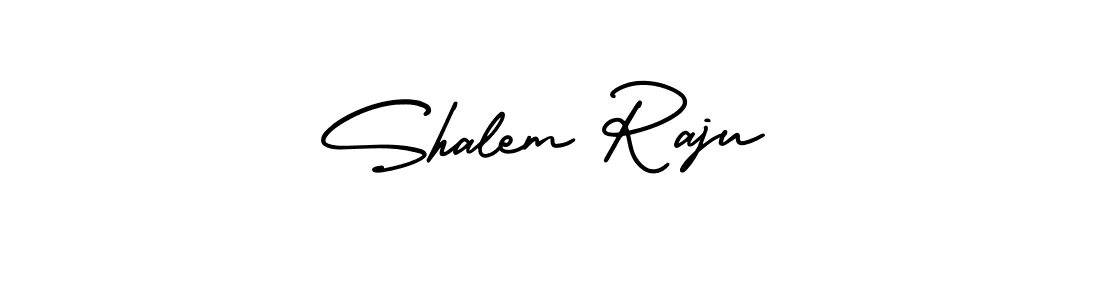 Make a beautiful signature design for name Shalem Raju. With this signature (AmerikaSignatureDemo-Regular) style, you can create a handwritten signature for free. Shalem Raju signature style 3 images and pictures png