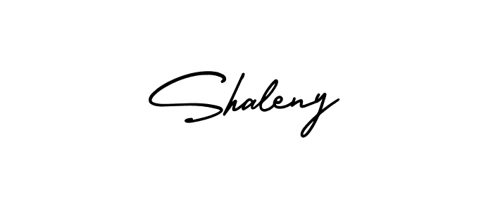 Shaleny stylish signature style. Best Handwritten Sign (AmerikaSignatureDemo-Regular) for my name. Handwritten Signature Collection Ideas for my name Shaleny. Shaleny signature style 3 images and pictures png