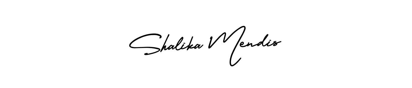 This is the best signature style for the Shalika Mendis name. Also you like these signature font (AmerikaSignatureDemo-Regular). Mix name signature. Shalika Mendis signature style 3 images and pictures png