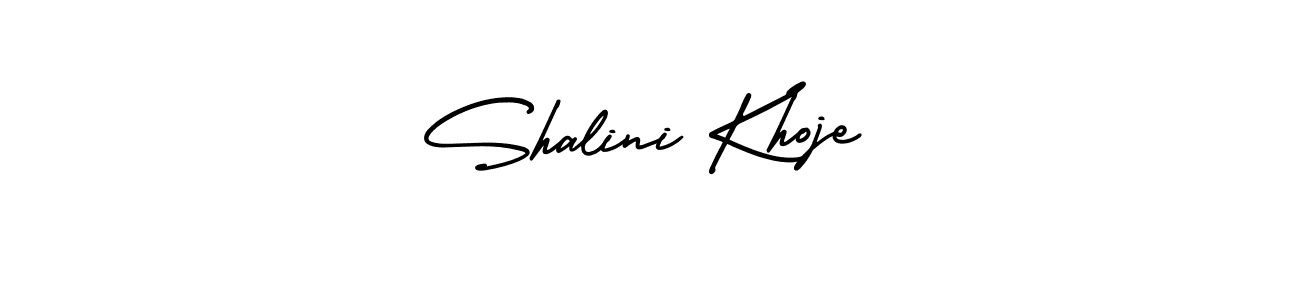 How to make Shalini Khoje signature? AmerikaSignatureDemo-Regular is a professional autograph style. Create handwritten signature for Shalini Khoje name. Shalini Khoje signature style 3 images and pictures png