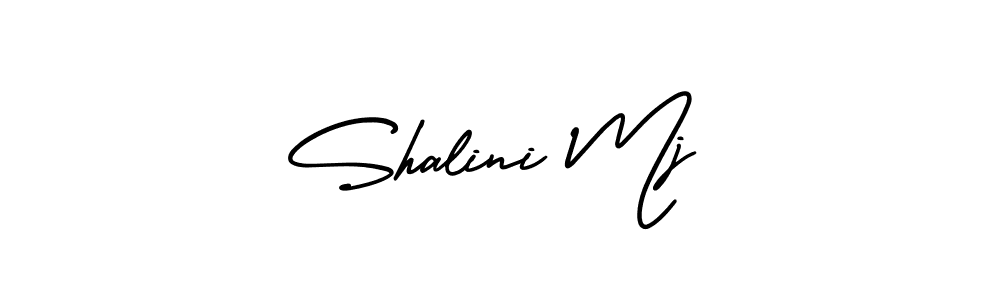 How to make Shalini Mj signature? AmerikaSignatureDemo-Regular is a professional autograph style. Create handwritten signature for Shalini Mj name. Shalini Mj signature style 3 images and pictures png