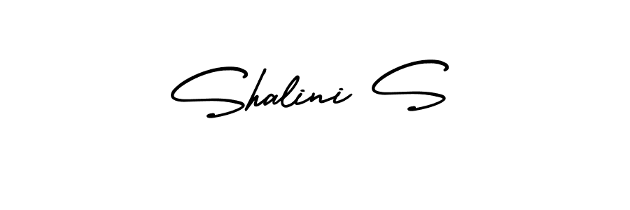 Design your own signature with our free online signature maker. With this signature software, you can create a handwritten (AmerikaSignatureDemo-Regular) signature for name Shalini S. Shalini S signature style 3 images and pictures png