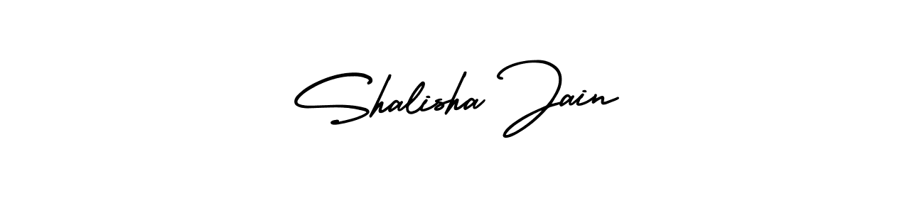 How to Draw Shalisha Jain signature style? AmerikaSignatureDemo-Regular is a latest design signature styles for name Shalisha Jain. Shalisha Jain signature style 3 images and pictures png