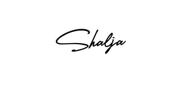 It looks lik you need a new signature style for name Shalja. Design unique handwritten (AmerikaSignatureDemo-Regular) signature with our free signature maker in just a few clicks. Shalja signature style 3 images and pictures png