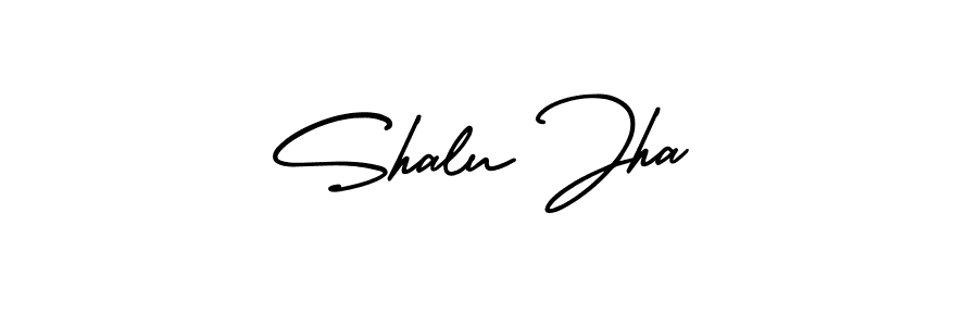 Also we have Shalu Jha name is the best signature style. Create professional handwritten signature collection using AmerikaSignatureDemo-Regular autograph style. Shalu Jha signature style 3 images and pictures png