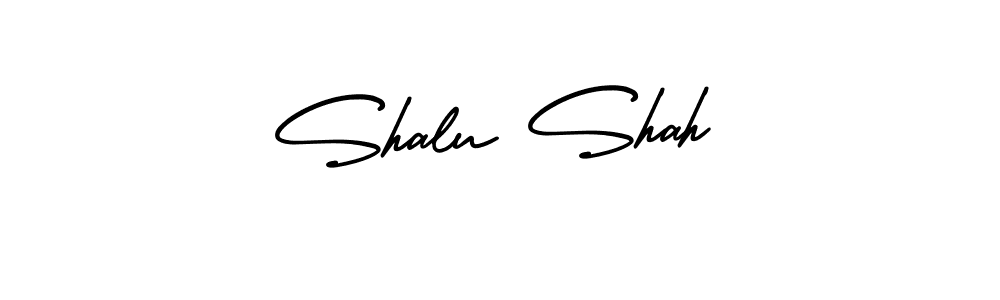 Design your own signature with our free online signature maker. With this signature software, you can create a handwritten (AmerikaSignatureDemo-Regular) signature for name Shalu Shah. Shalu Shah signature style 3 images and pictures png