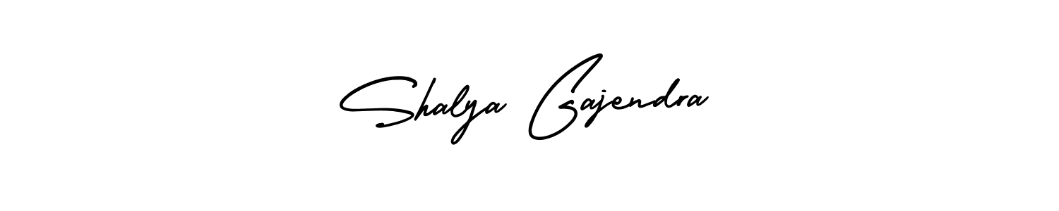 Use a signature maker to create a handwritten signature online. With this signature software, you can design (AmerikaSignatureDemo-Regular) your own signature for name Shalya Gajendra. Shalya Gajendra signature style 3 images and pictures png
