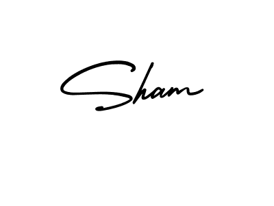 This is the best signature style for the Sham name. Also you like these signature font (AmerikaSignatureDemo-Regular). Mix name signature. Sham signature style 3 images and pictures png