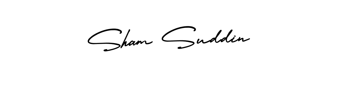 if you are searching for the best signature style for your name Sham Suddin. so please give up your signature search. here we have designed multiple signature styles  using AmerikaSignatureDemo-Regular. Sham Suddin signature style 3 images and pictures png