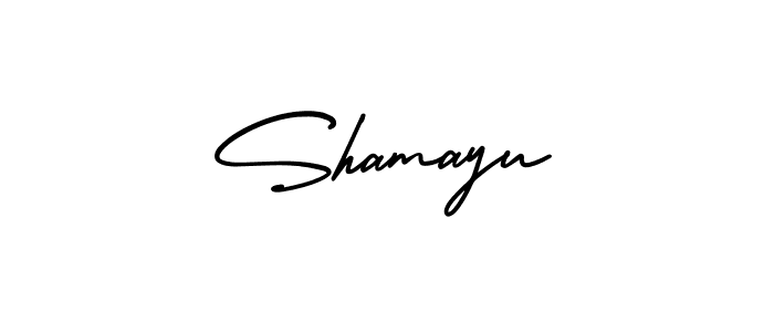 Design your own signature with our free online signature maker. With this signature software, you can create a handwritten (AmerikaSignatureDemo-Regular) signature for name Shamayu. Shamayu signature style 3 images and pictures png