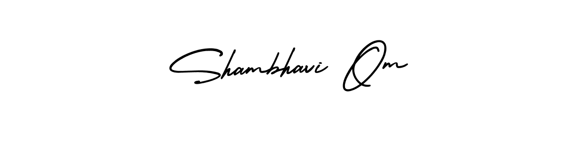 Make a beautiful signature design for name Shambhavi Om. With this signature (AmerikaSignatureDemo-Regular) style, you can create a handwritten signature for free. Shambhavi Om signature style 3 images and pictures png