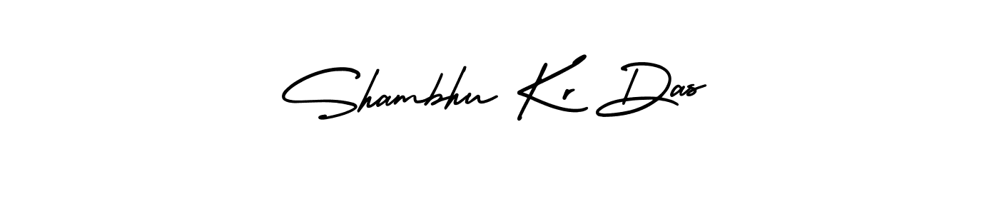 How to make Shambhu Kr Das name signature. Use AmerikaSignatureDemo-Regular style for creating short signs online. This is the latest handwritten sign. Shambhu Kr Das signature style 3 images and pictures png