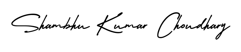 Design your own signature with our free online signature maker. With this signature software, you can create a handwritten (AmerikaSignatureDemo-Regular) signature for name Shambhu Kumar Choudhary. Shambhu Kumar Choudhary signature style 3 images and pictures png