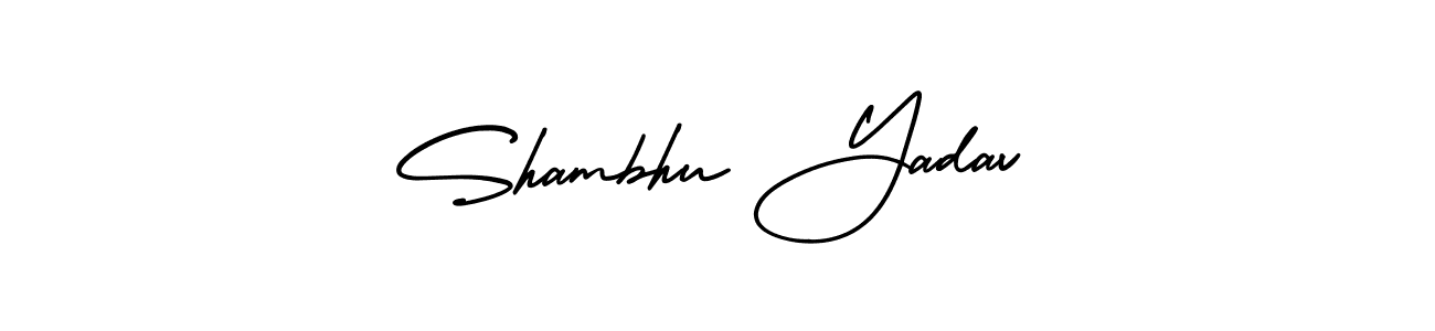 AmerikaSignatureDemo-Regular is a professional signature style that is perfect for those who want to add a touch of class to their signature. It is also a great choice for those who want to make their signature more unique. Get Shambhu Yadav name to fancy signature for free. Shambhu Yadav signature style 3 images and pictures png