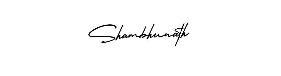 Use a signature maker to create a handwritten signature online. With this signature software, you can design (AmerikaSignatureDemo-Regular) your own signature for name Shambhunath. Shambhunath signature style 3 images and pictures png