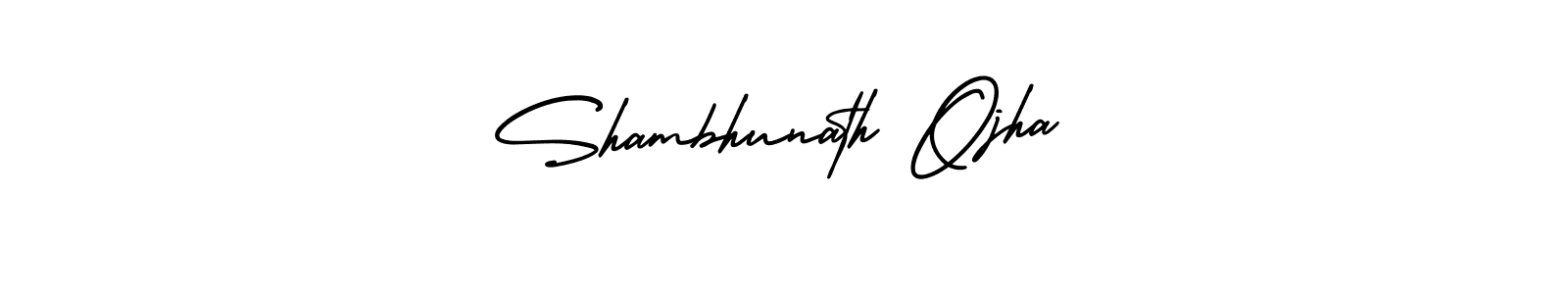 Create a beautiful signature design for name Shambhunath Ojha. With this signature (AmerikaSignatureDemo-Regular) fonts, you can make a handwritten signature for free. Shambhunath Ojha signature style 3 images and pictures png