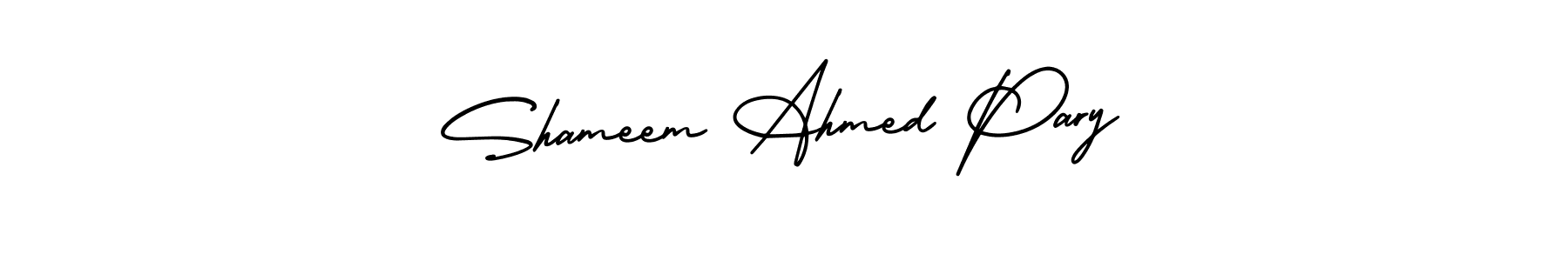 How to make Shameem Ahmed Pary name signature. Use AmerikaSignatureDemo-Regular style for creating short signs online. This is the latest handwritten sign. Shameem Ahmed Pary signature style 3 images and pictures png