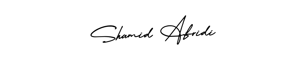 Also You can easily find your signature by using the search form. We will create Shamid Afridi name handwritten signature images for you free of cost using AmerikaSignatureDemo-Regular sign style. Shamid Afridi signature style 3 images and pictures png