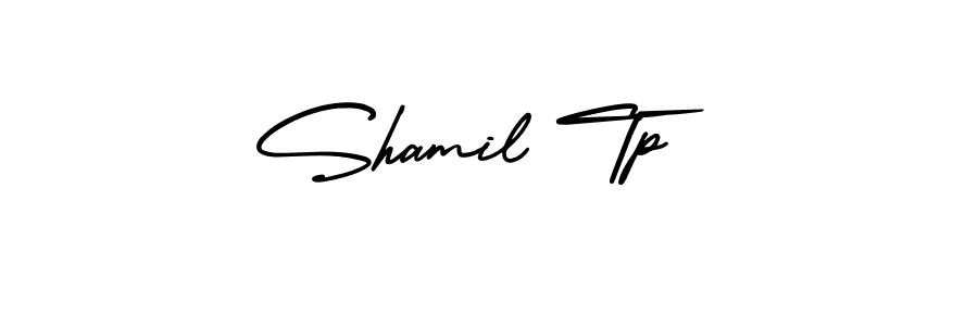 if you are searching for the best signature style for your name Shamil Tp. so please give up your signature search. here we have designed multiple signature styles  using AmerikaSignatureDemo-Regular. Shamil Tp signature style 3 images and pictures png