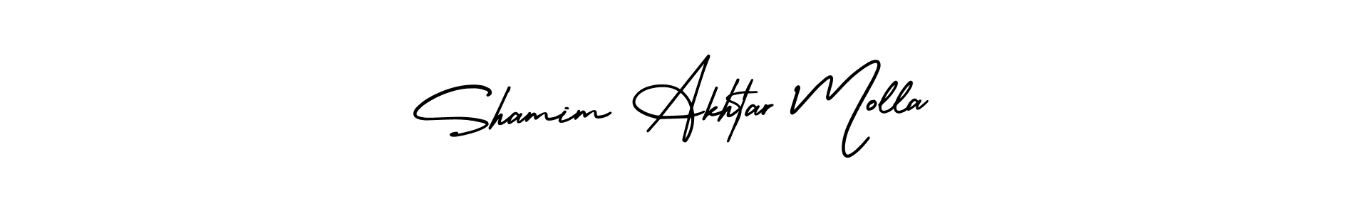 AmerikaSignatureDemo-Regular is a professional signature style that is perfect for those who want to add a touch of class to their signature. It is also a great choice for those who want to make their signature more unique. Get Shamim Akhtar Molla name to fancy signature for free. Shamim Akhtar Molla signature style 3 images and pictures png