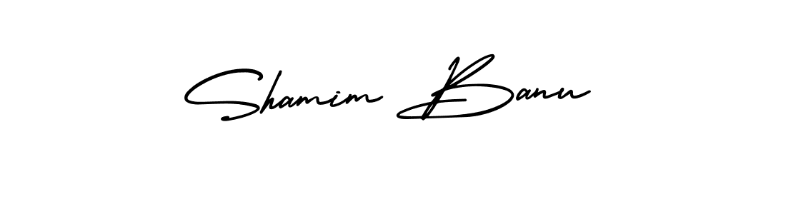 Design your own signature with our free online signature maker. With this signature software, you can create a handwritten (AmerikaSignatureDemo-Regular) signature for name Shamim Banu. Shamim Banu signature style 3 images and pictures png