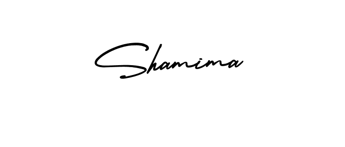 Make a beautiful signature design for name Shamima. With this signature (AmerikaSignatureDemo-Regular) style, you can create a handwritten signature for free. Shamima signature style 3 images and pictures png