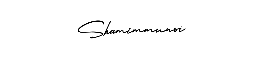 Also You can easily find your signature by using the search form. We will create Shamimmunsi name handwritten signature images for you free of cost using AmerikaSignatureDemo-Regular sign style. Shamimmunsi signature style 3 images and pictures png