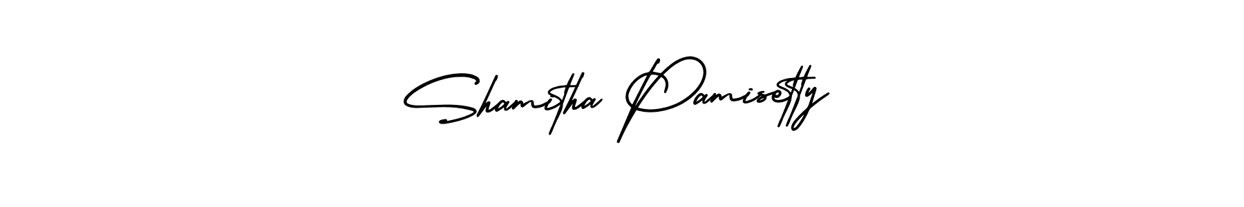 Make a beautiful signature design for name Shamitha Pamisetty. Use this online signature maker to create a handwritten signature for free. Shamitha Pamisetty signature style 3 images and pictures png