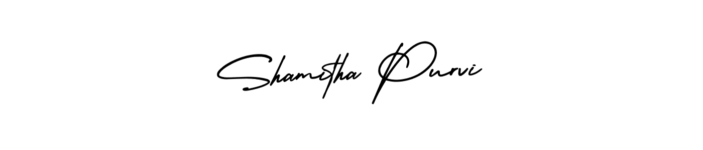 How to Draw Shamitha Purvi signature style? AmerikaSignatureDemo-Regular is a latest design signature styles for name Shamitha Purvi. Shamitha Purvi signature style 3 images and pictures png