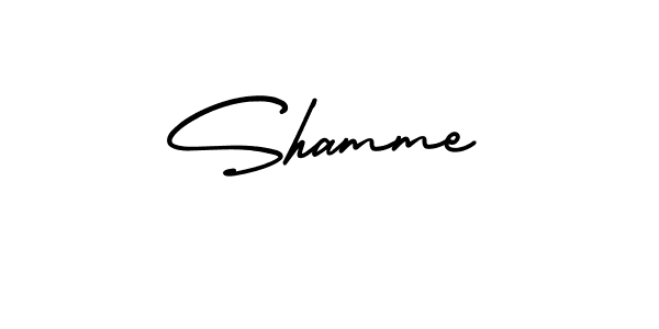 if you are searching for the best signature style for your name Shamme. so please give up your signature search. here we have designed multiple signature styles  using AmerikaSignatureDemo-Regular. Shamme signature style 3 images and pictures png