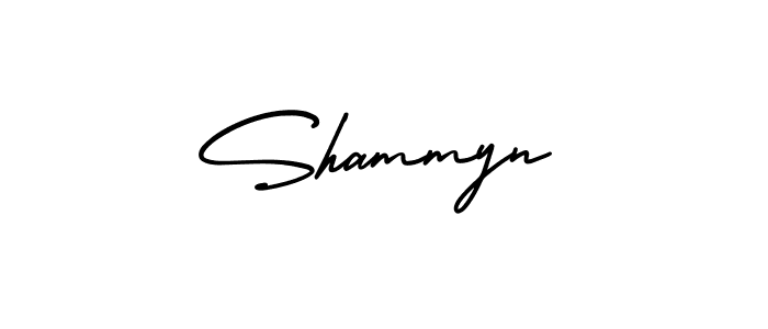 You should practise on your own different ways (AmerikaSignatureDemo-Regular) to write your name (Shammyn) in signature. don't let someone else do it for you. Shammyn signature style 3 images and pictures png