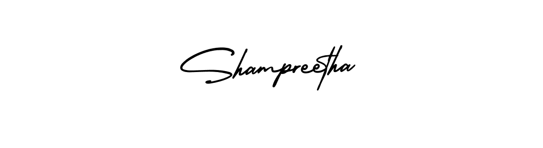 Make a beautiful signature design for name Shampreetha. With this signature (AmerikaSignatureDemo-Regular) style, you can create a handwritten signature for free. Shampreetha signature style 3 images and pictures png