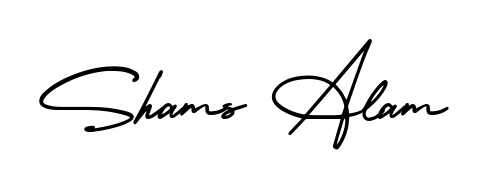 Make your name Shams Alam memorable on every contract using AmerikaSignatureDemo-Regular autograph style. Instant transparent background export available. Shams Alam signature style 3 images and pictures png