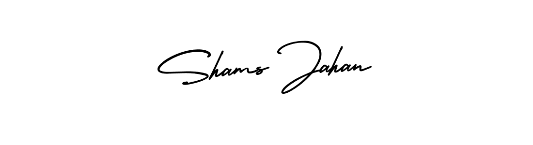 It looks lik you need a new signature style for name Shams Jahan. Design unique handwritten (AmerikaSignatureDemo-Regular) signature with our free signature maker in just a few clicks. Shams Jahan signature style 3 images and pictures png