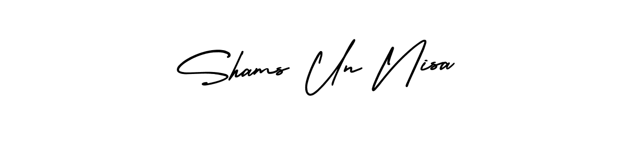 Here are the top 10 professional signature styles for the name Shams Un Nisa. These are the best autograph styles you can use for your name. Shams Un Nisa signature style 3 images and pictures png