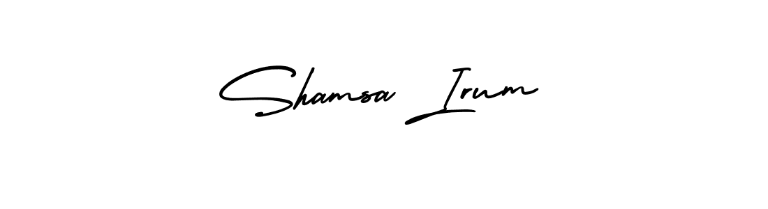 Also You can easily find your signature by using the search form. We will create Shamsa Irum name handwritten signature images for you free of cost using AmerikaSignatureDemo-Regular sign style. Shamsa Irum signature style 3 images and pictures png