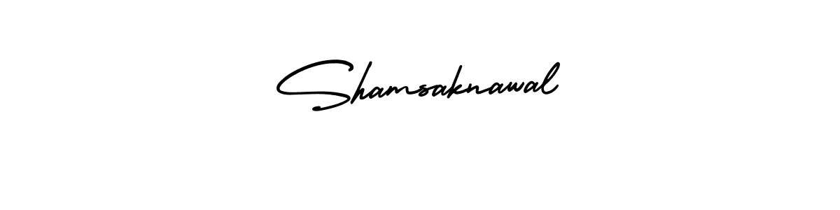 Shamsaknawal stylish signature style. Best Handwritten Sign (AmerikaSignatureDemo-Regular) for my name. Handwritten Signature Collection Ideas for my name Shamsaknawal. Shamsaknawal signature style 3 images and pictures png