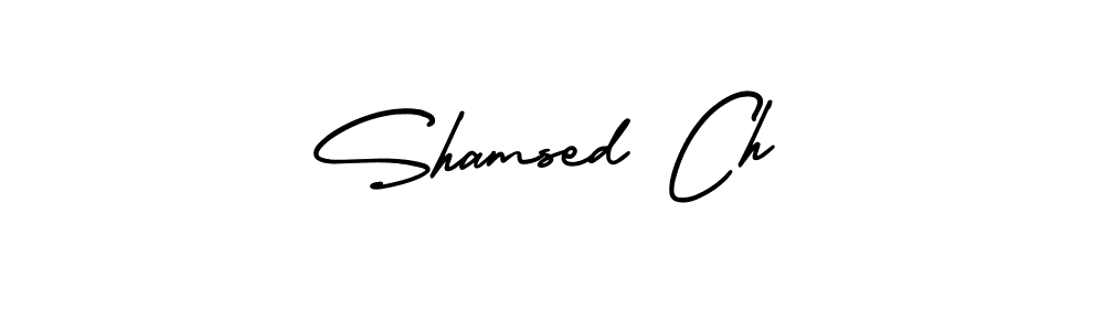 Design your own signature with our free online signature maker. With this signature software, you can create a handwritten (AmerikaSignatureDemo-Regular) signature for name Shamsed Ch. Shamsed Ch signature style 3 images and pictures png