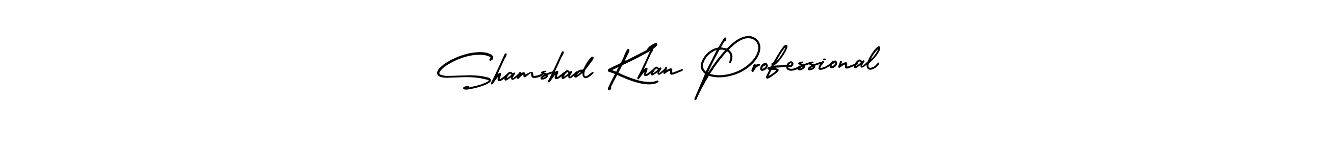 Shamshad Khan Professional stylish signature style. Best Handwritten Sign (AmerikaSignatureDemo-Regular) for my name. Handwritten Signature Collection Ideas for my name Shamshad Khan Professional. Shamshad Khan Professional signature style 3 images and pictures png