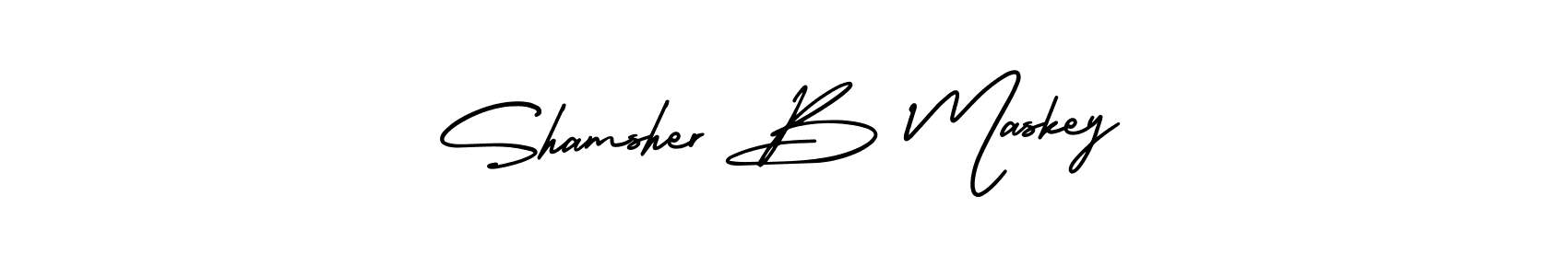 How to Draw Shamsher B Maskey signature style? AmerikaSignatureDemo-Regular is a latest design signature styles for name Shamsher B Maskey. Shamsher B Maskey signature style 3 images and pictures png