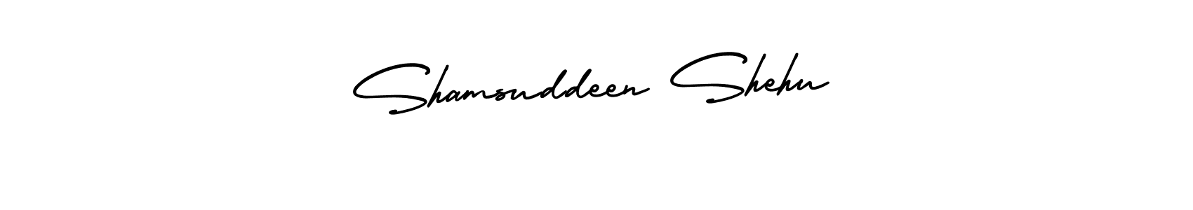 Also You can easily find your signature by using the search form. We will create Shamsuddeen Shehu name handwritten signature images for you free of cost using AmerikaSignatureDemo-Regular sign style. Shamsuddeen Shehu signature style 3 images and pictures png